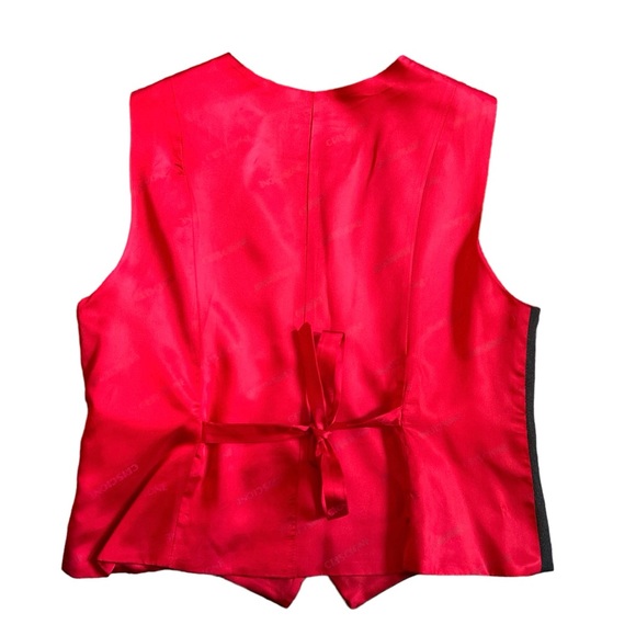 Criscione GrayWool/Velvet Vest Size Small Vintage 1980’s - Picture 2 of 6